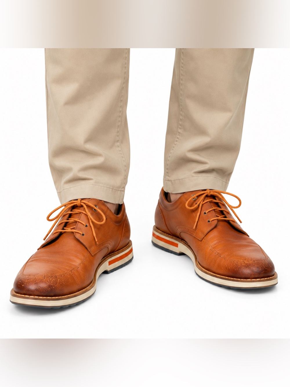 Pikolinos Men’s Brown Leather Derby Shoes EU 43 Lace Up Comfort